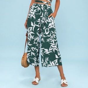 Obey green and white leaf pants